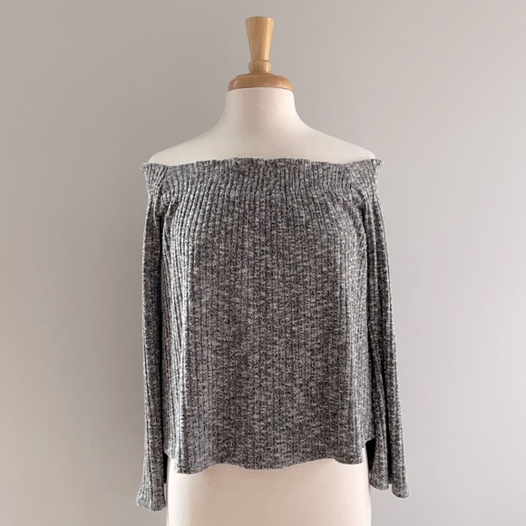 ALTER’d STATE | OFF THE SHOULDERS BELL SLEEVE TOP - Picture 1 of 4